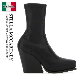 �y���ʌ���E�݌Ɍ���E�����ҏ����I�z �X�e���E�}�b�J�[�g�j�[ / Stella Mccartney Black Alter Mat Cowboy Ankle Boots / 810134 W1CV0 / 810134 W1CV0 1000 / 810134W1CV0 / 810134W1CV0 1000 / 810134W1CV01000 / �V���[�g�u�[�c�E