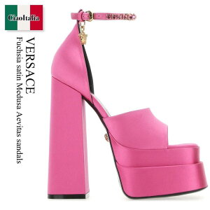 yʌE݌ɌEҏIz FT[`F / Versace Fuchsia Satin Medusa Aevitas Sandals / 10077 17DRA67 / 10077 17DRA67 1PK4V / 1007717DRA67 / 1007717DRA67 1PK4V / 1007717DRA671PK4V / T_E~[