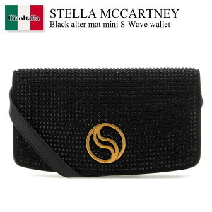 yʌE݌ɌEҏIz XeE}bJ[gj[ / Stella Mccartney Black Alter Mat Mini S-Wave Wallet / 7B0036 WP0204 / 7B0036 WP0204 1019 / 7B0036WP0204 / 7B0036WP0204 1019 / 7B0036WP02041019 / z