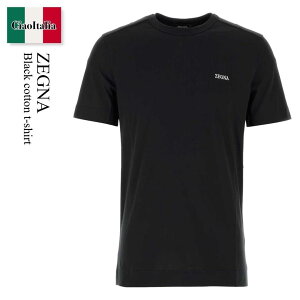 �y���ʌ���E�݌Ɍ���E�����ҏ����I�z �G�����l�W���h�[�j�A / Zegna Black Cotton T-Shirt / RE7360A5B760 / RE7360A5B760 K09 / RE7360A5B760K09 / T�V���c�E�J�b�g�\�[