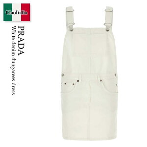 �y���ʌ���E�݌Ɍ���E�����ҏ����I�z �v���_ / Prada White Denim Dungarees Dress / GFA139 F01CD / GFA139 SOOO14LW F01CD / GFA139SOOO14LW / GFA139SOOO14LW F01CD / GFA139SOOO14LWF01CD / �����s�[�X