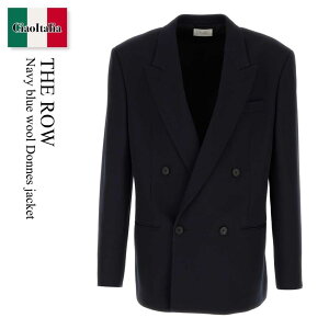 yʌE݌ɌEҏIz UEE / The Row Navy Blue Wool Donnes Jacket / 704W2 164 / 704W2 164 DRN / 704W2164 / 704W2164 DRN / 704W2164DRN / WPbg̑