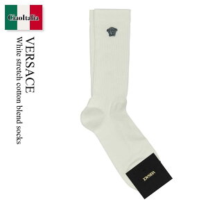 �y���ʌ���E�݌Ɍ���E�����ҏ����I�z ���F���T�[�`�F / Versace White Stretch Cotton Blend Socks / 10088 351A13105 / 10088 351A13105 2W020 / 10088351A13105 / 10088351A13105 2W020 / 10088351A131052W020 / �C���E�\�b�N�X
