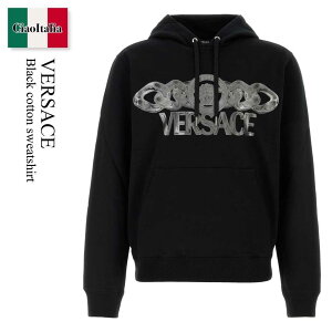 �y���ʌ���E�݌Ɍ���E�����ҏ����I�z ���F���T�[�`�F / Versace Black Cotton Sweatshirt / 10187 941A13526 / 10187 941A13526 2B510 / 10187941A13526 / 10187941A13526 2B510 / 10187941A135262B510 / �p�[�J�[�E�t�[�f�B