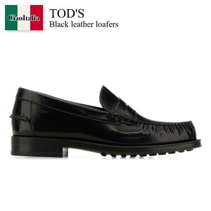 �y���ʌ���E�݌Ɍ���E�����ҏ����I�z �g�b�Y / Tod'S Black Leather Loafers / XXM48L00640AKT / XXM48L00640AKT B999 / XXM48L00640AKTB999 / �h���X�V���[�Y�E�v�C�E�r�W�l�X�V���[�Y