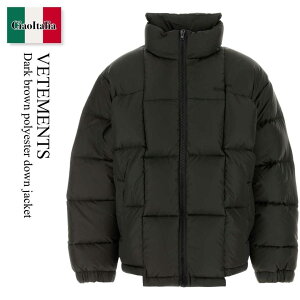 �y���ʌ���E�݌Ɍ���E�����ҏ����I�z ���F�g���� / Vetements Dark Brown Polyester Down Jacket / UA65JA103B / UA65JA103B BLACKOUT / UA65JA103BBLACKOUT / �_�E���W���P�b�g