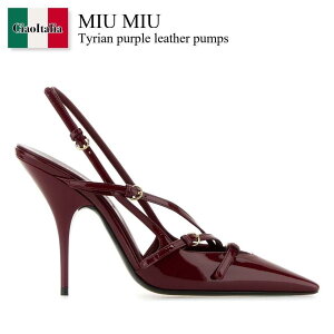 �y���ʌ���E�݌Ɍ���E�����ҏ����I�z �~���E�~���E / Miu Miu Tyrian Purple Leather Pumps / 5I013E F0D27 / 5I013E FM105069 F0D27 / 5I013EFM105069 / 5I013EFM105069 F0D27 / 5I013EFM105069F0D27 / �p���v�X