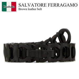 �y���ʌ���E�݌Ɍ���E�����ҏ����I�z �t�F���K�� / Salvatore Ferragamo Brown Leather Belt / 230416 784060 / 230416 784060 TMORO / 230416784060 / 230416784060 TMORO / 230416784060TMORO / �x���g