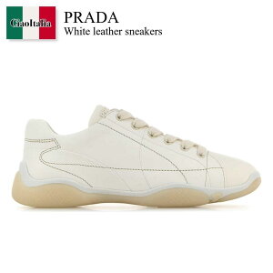 yʌE݌ɌEҏIz v_ / Prada White Leather Sneakers / 1E942N F0304 / 1E942N F025038 F0304 / 1E942NF025038 / 1E942NF025038 F0304 / 1E942NF025038F0304 / Xj[J[