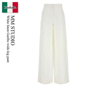 yʌE݌ɌEҏIz }bNX}[ / Mm Studio White Linen Garibo Wide-Leg Pant / 251613 002 / 251613 1012600 002 / 2516131012600 / 2516131012600 002 / 2516131012600002 / pc