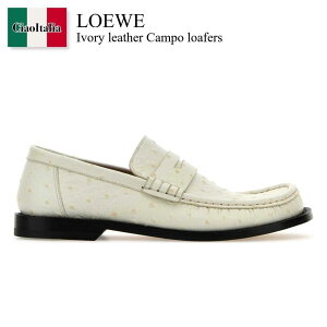 yʌE݌ɌEҏIz Gx / Loewe Ivory Leather Campo Loafers / LLSC290X08 / LLSC290X08 ECRU / LLSC290X08ECRU / [t@[EIbNXtH[h