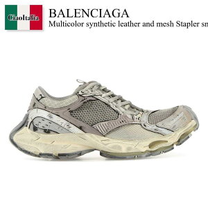 yʌE݌ɌEҏIz oVAK / Balenciaga Synthetic Leather And Mesh Stapler Sneakers / 803682 W3ST4 / 803682 W3ST4 9191 / 803682W3ST4 / 803682W3ST4 9191 / 803682W3ST49191 / Xj[J[