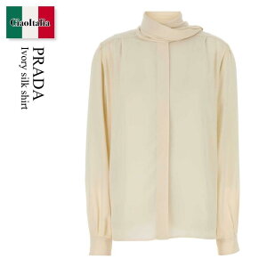 �y���ʌ���E�݌Ɍ���E�����ҏ����I�z �v���_ / Prada Ivory Silk Shirt / P416IS F0304 / P416IS OOO167C F0304 / P416ISOOO167C / P416ISOOO167C F0304 / P416ISOOO167CF0304 / �u���E�X�E�V���c