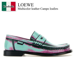 yʌE݌ɌEҏIz Gx / Loewe Multicolor Leather Campo Loafers / LLSC290X23 / LLSC290X23 MINPINFORGRE / LLSC290X23MINPINFORGRE / [t@[EIbNXtH[h