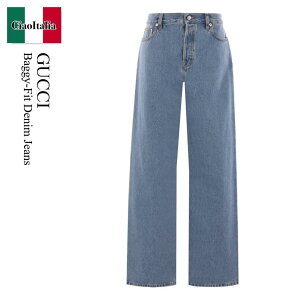 �y���ʌ���E�݌Ɍ���E�����ҏ����I�z �O�b�` / Gucci Baggy-Fit Denim Jeans / 828604 XDDAS / 828604 XDDAS 4011 / 828604XDDAS / 828604XDDAS4011 / �f�j���E�W�[�p��
