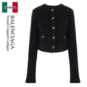 �y���ʌ���E�݌Ɍ���E�����ҏ����I�z �o�����V�A�K / Balenciaga Cropped Tweed Jacket For / 793604 T3328 / 793604 T3328 1000 / 793604T33281000 / 793604T3328 / �W���P�b�g