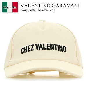 �y���ʌ���E�݌Ɍ���E�����ҏ����I�z �o�����`�m / Valentino Garavani Ivory Cotton Baseball Cap / 7Y2HDA41FVH / 7Y2HDA41FVH 0AN / 7Y2HDA41FVH0AN / �L���b�v