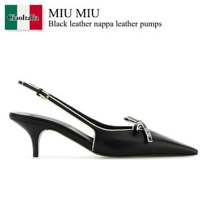 �y���ʌ���E�݌Ɍ���E�����ҏ����I�z �~���E�~���E / Miu Miu Black Leather Nappa Leather Pumps / 5I474E F0967 / 5I474E F055038 F0967 / 5I474EF055038 / 5I474EF055038 F0967 / 5I474EF055038F0967 / �p���v�X