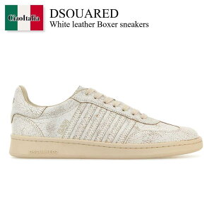 yʌE݌ɌEҏIz fB[XNGA[h / Dsquared White Leather Boxer Sneakers / SNM036443 908441 / SNM036443 908441 M4131 / SNM036443908441 / SNM036443908441 M4131 / SNM036443908441M4131 / Xj[J[