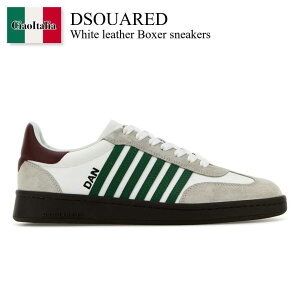 yʌE݌ɌEҏIz fB[XNGA[h / Dsquared White Leather Boxer Sneakers / SNM036401 504118 / SNM036401 504118 M1373 / SNM036401504118 / SNM036401504118 M1373 / SNM036401504118M1373 / Xj[J[