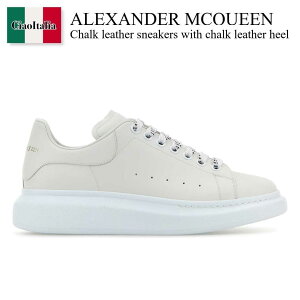yʌE݌ɌEҏIz ALT_[E}bNC[ / Alexander Mcqueen Chalk Leather Sneakers / 553680 WIAIG / 553680 WIAIG 9007 / 553680WIAIG / 553680WIAIG 9007 / 553680WIAIG9007 / Xj[J[