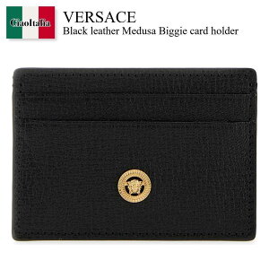 yʌE݌ɌEҏIz FT[`F / Versace Black Leather Medusa Biggie Card Holder / DPN24 671A10544 / DPN24 671A10544 1B00V / DPN24671A10544 / DPN24671A10544 1B00V / DPN24671A105441B00V / J[hP[XE
