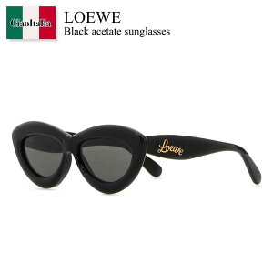 �y���ʌ���E�݌Ɍ���E�����ҏ����I�z ���G�x / Loewe Black Acetate Sunglasses / LW40096I54 / LW40096I54 01A / LW40096I5401A / �T���O���X