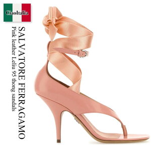 yʌE݌ɌEҏIz tFK / Salvatore Ferragamo Pink Leather Leliu 95 Thong Sandals / 01K022 782342 / 01K022 782342 PLABISPLA / 01K022782342 / 01K022782342 PLABISPLA / 01K022782342PLABISPLA / T_E~
