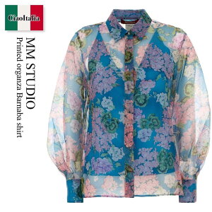 yʌE݌ɌEҏIz }bNX}[ / Mm Studio Printed Organza Barnaba Shirt / 251626 002 / 251626 1044600 002 / 2516261044600 / 2516261044600 002 / 2516261044600002 / uEXEVc