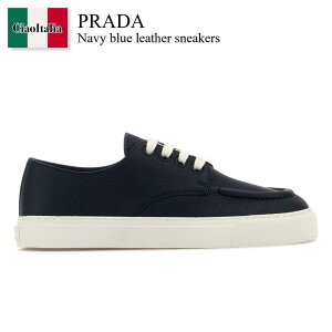 �y���ʌ���E�݌Ɍ���E�����ҏ����I�z �v���_ / Prada Navy Blue Leather Sneakers / 2EE427 F0216 / 2EE427 FG000MN0 F0216 / 2EE427FG000MN0 / 2EE427FG000MN0 F0216 / 2EE427FG000MN0F0216 / �X�j�[�J�[