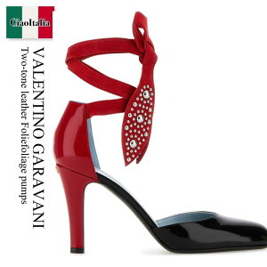yʌE݌ɌEҏIz o`m / Valentino Garavani Two-Tone Leather Foliefoliage Pumps / 6W0S0LT5UTM / 6W0S0LT5UTM JT0 / 6W0S0LT5UTMJT0 / pvX