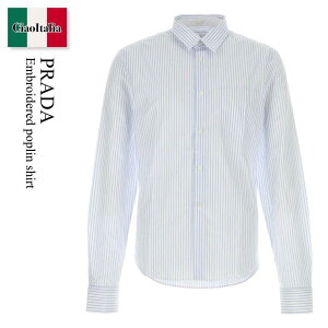 �y���ʌ���E�݌Ɍ���E�����ҏ����I�z �v���_ / Prada Embroidered Poplin Shirt / UCN625 F0V5N / UCN625 SBOO16F0 F0V5N / UCN625SBOO16F0 / UCN625SBOO16F0 F0V5N / UCN625SBOO16F0F0V5N / �V���c