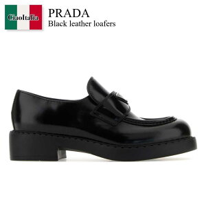 �y���ʌ���E�݌Ɍ���E�����ҏ����I�z �v���_ / Prada Black Leather Loafers / 1D246M F0002 / 1D246M FG050ULS F0002 / 1D246MFG050ULS / 1D246MFG050ULS F0002 / 1D246MFG050ULSF0002 / ���[�t�@�[�E�I�b�N�X�t�H�[�h