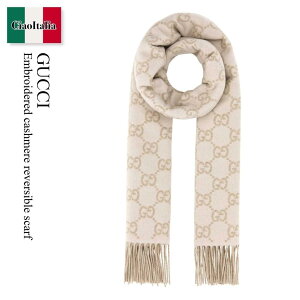�y���ʌ���E�݌Ɍ���E�����ҏ����I�z �O�b�` / Gucci Embroidered Cashmere Reversible Scarf / 812317 3GAC0 / 812317 3GAC0 9165 / 8123173GAC0 / 8123173GAC0 9165 / 8123173GAC09165 / �}�t���[�E�X�g�[��