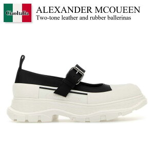 yʌE݌ɌEҏIz ALT_[E}bNC[ / Alexander Mcqueen Two-Tone Leather And Rubber Ballerinas / 839638 WIAGY / 839638 WIAGY 1021 / 839638WIAGY / 839638WIAGY 1021 / 839638WIAGY1021 / [t