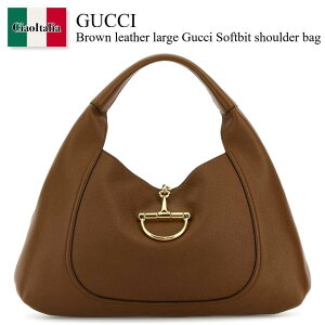 �y���ʌ���E�݌Ɍ���E�����ҏ����I�z �O�b�` / ���΂� / �J�o�� / Gucci Brown Leather Large Gucci Softbit Shoulder Bag / 837466 AAEAO / 837466 AAEAO 2718 / 837466AAEAO / 837466AAEAO 2718 / 837466AAEAO2718 / �V�����_�[�o�b�O