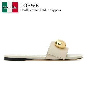 yʌE݌ɌEҏIz Gx / Loewe Chalk Leather Pebble Slippers / L815465XB0 / L815465XB0 SEASALT / L815465XB0SEASALT / T_E~[