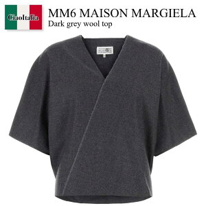 �y���ʌ���E�݌Ɍ���E�����ҏ����I�z MM6 / Mm6 Maison Margiela Dark Grey Wool Top / S52NF0016 M35466 / S52NF0016 M35466 860M / S52NF0016M35466 / S52NF0016M35466 860M / S52NF0016M35466860M / �g�b�v�X���̑�
