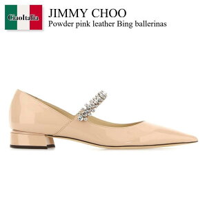 yʌE݌ɌEҏIz W~[`E / Jimmy Choo Powder Pink Leather Bing Ballerinas / BINGPUMPFLATPAT / BINGPUMPFLATPAT MACARON / BINGPUMPFLATPATMACARON / oGV[Y
