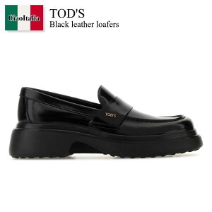 yʌE݌ɌEҏIz gbY / Tod'S Black Leather Loafers / XXW74L0JL00SHA / XXW74L0JL00SHA B999 / XXW74L0JL00SHAB999 / [t@[EIbNXtH[h