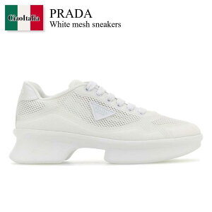 yʌE݌ɌEҏIz v_ / Prada White Mesh Sneakers / 1E937N F0009 / 1E937N F050YZU F0009 / 1E937NF050YZU / 1E937NF050YZU F0009 / 1E937NF050YZUF0009 / Xj[J[