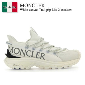 yʌE݌ɌEҏIz N[ / Moncler White Canvas Trailgrip Lite 2 Sneakers / K209B4 001 / K209B4 M00040M3457 001 / K209B4M00040M3457 / K209B4M00040M3457 001 / K209B4M00040M3457001 / Xj[J[
