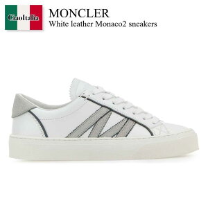 yʌE݌ɌEҏIz N[ / Moncler White Leather Monaco2 Sneakers / K209B4 001 / K209B4 M00070M7232 001 / K209B4M00070M7232 / K209B4M00070M7232 001 / K209B4M00070M7232001 / Xj[J[