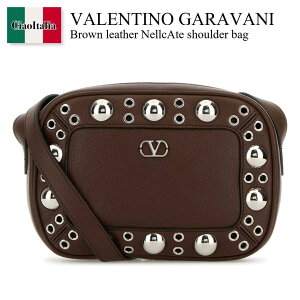 �y���ʌ���E�݌Ɍ���E�����ҏ����I�z �o�����`�m / ���΂� / �J�o�� / Valentino Garavani Brown Leather Nellcate Shoulder Bag / 7Y2B0R74MJL / 7Y2B0R74MJL W04 / 7Y2B0R74MJLW04 / �V�����_�[�o�b�O