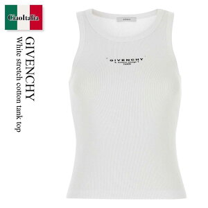 �y���ʌ���E�݌Ɍ���E�����ҏ����I�z �W�o���V�B / Givenchy White Stretch Cotton Tank Top / BW70FPP75N / BW70FPP75N 100 / BW70FPP75N100 / �^���N�g�b�v