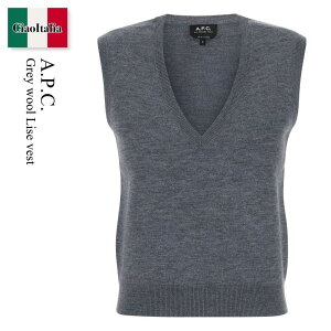 �y���ʌ���E�݌Ɍ���E�����ҏ����I�z A.P.C. / A.P.C. Grey Wool Lise Vest / WVBEE F22329 / WVBEE F22329 PLC / WVBEEF22329 / WVBEEF22329 PLC / WVBEEF22329PLC / �x�X�g�E�W��