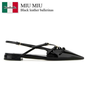 �y���ʌ���E�݌Ɍ���E�����ҏ����I�z �~���E�~���E / Miu Miu Black Leather Ballerinas / 5F476E F0002 / 5F476E F010069 F0002 / 5F476EF010069 / 5F476EF010069 F0002 / 5F476EF010069F0002 / �o���G�V���[�Y