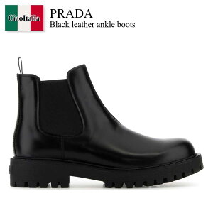 �y���ʌ���E�݌Ɍ���E�����ҏ����I�z �v���_ / Prada Black Leather Ankle Boots / 2TE211 F0002 / 2TE211 FG001B4L F0002 / 2TE211FG001B4L / 2TE211FG001B4L F0002 / 2TE211FG001B4LF0002 / �u�[�c