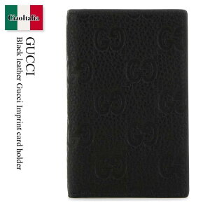 yʌE݌ɌEҏIz Ob` / Gucci Black Leather Gucci Imprint Card Holder / 835011 AAE1T / 835011 AAE1T 1000 / 835011AAE1T / 835011AAE1T 1000 / 835011AAE1T1000 / J[hP[XEh