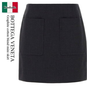 �y���ʌ���E�݌Ɍ���E�����ҏ����I�z �{�b�e�K�E���F�l�^ / Bottega Veneta Graphite Cotton Blend Mini Skirt / 841139 V5UP0 / 841139 V5UP0 1370 / 841139V5UP0 / 841139V5UP0 1370 / 841139V5UP01370 / �~�j�X�J�[�g
